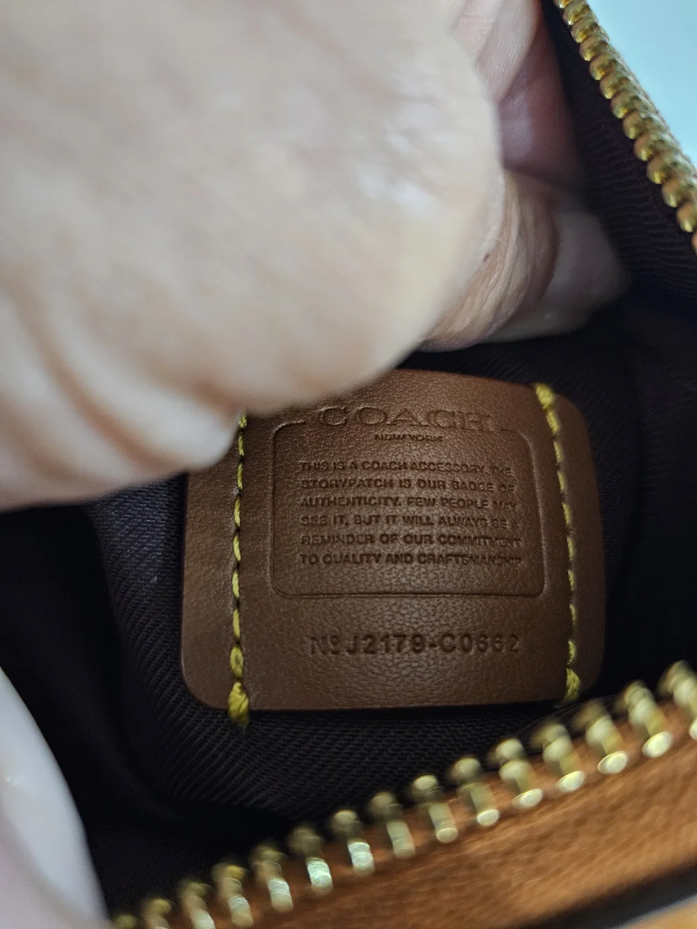 COACH Tan Canvas & Leather Crossbody Bag